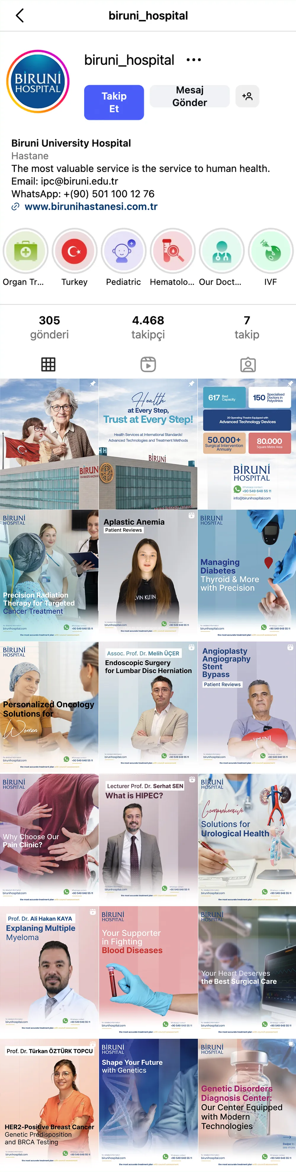 Biruni Hospital Instagram