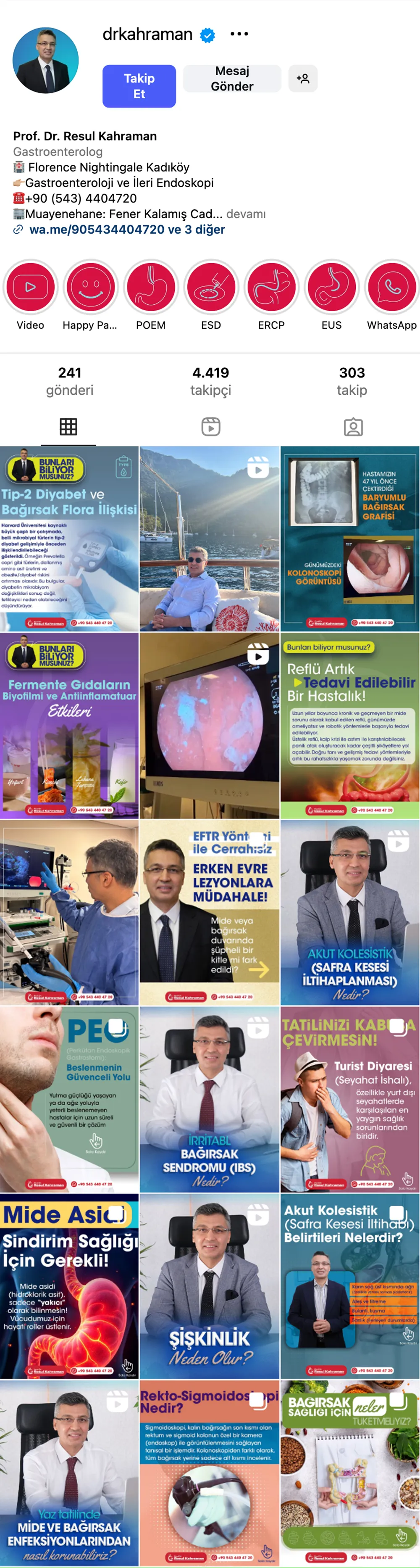 Dr. Resul Kahraman Instagram